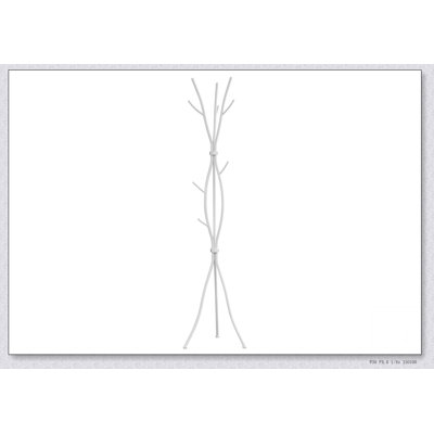 Contemporary Free Standing Coat Rack with 11 Hooks, Ideal for Entryways and Bedrooms, Metal Hall Tree by Ebern Designs