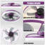 Ventilateurs de plafond avec lumières à DEL à intensité variable, installation encastrée de ventilateurs de plafond modernes et minces-1246398254