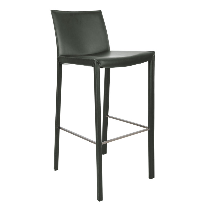 Clegg Upholstered Counter Stool, Gray, Counter Stool (26" Seat Height)