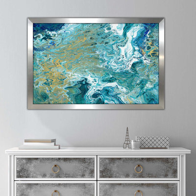 «Earth Essence I», reproduction de peinture à l'huile sur acrylique encadrée