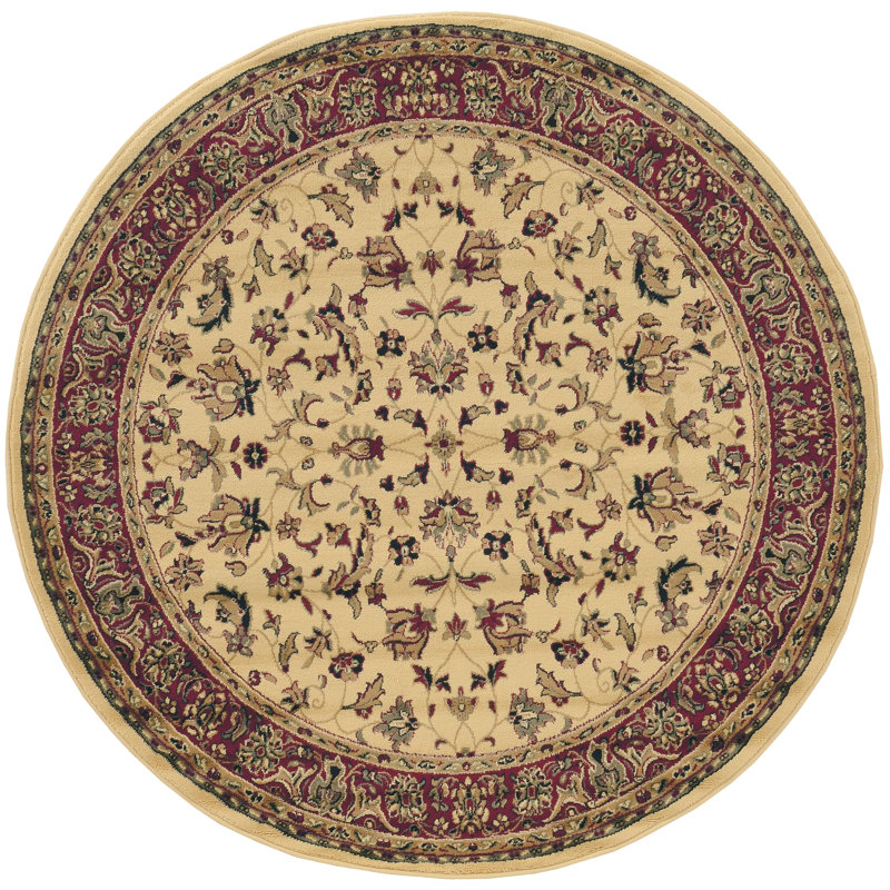 Tapis ivoire, Rond 5 pi 3 po