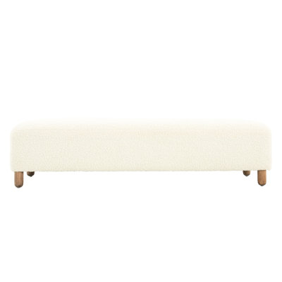 Comfortable Ottoman, White