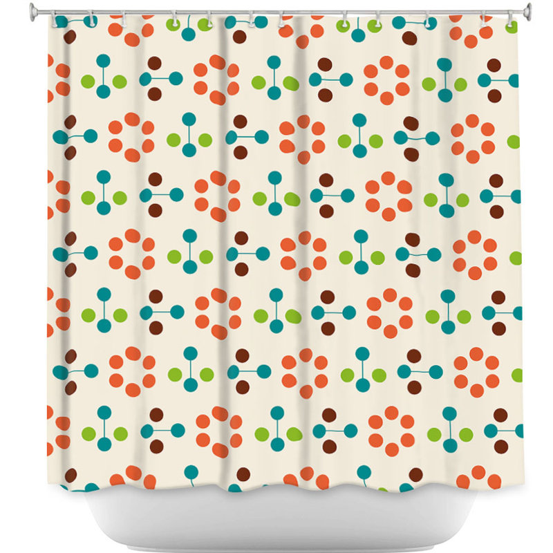 Rideau de douche simple fleur