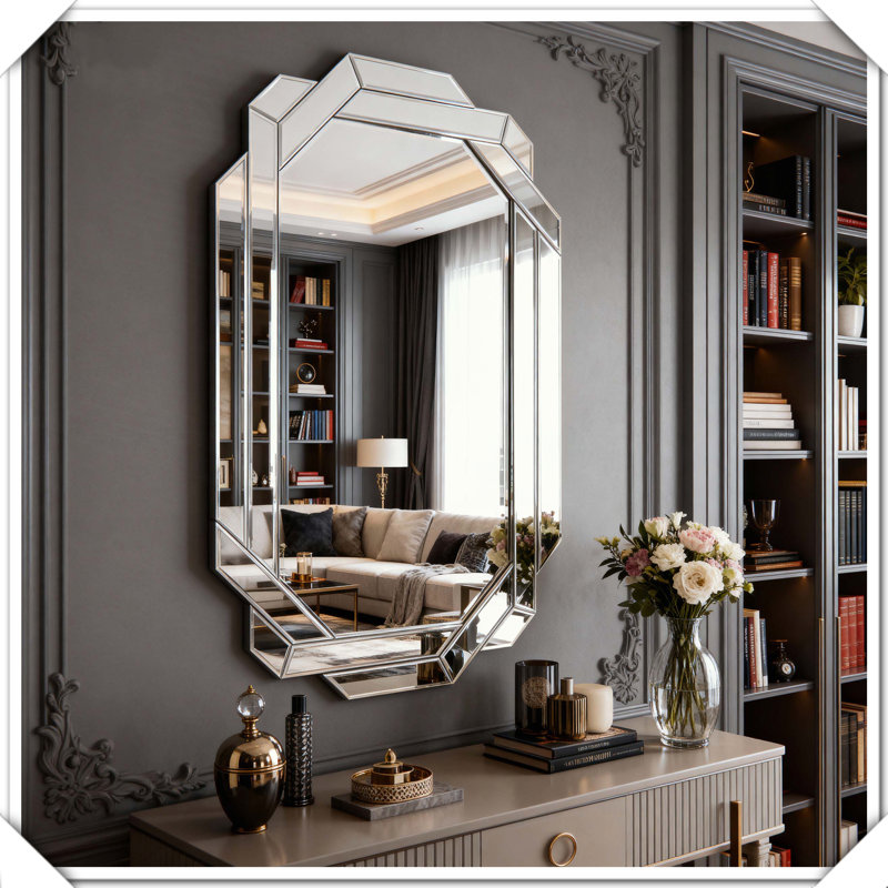 Miroir mural sans cadre, biseauté, horizontal, vertical, pleine longueur