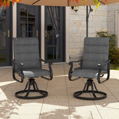 Derrald Outdoor Dining Armchairs with Cushion(Set of 2) by Charlton Home