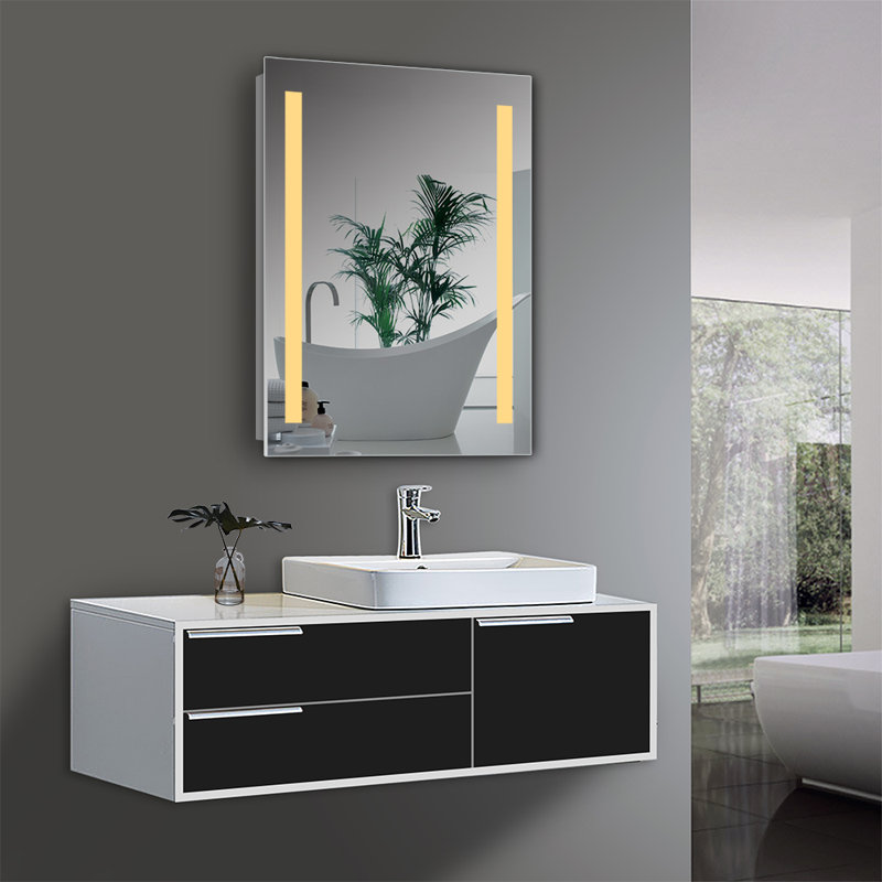 Miroir de salle de bain Allyria, 36,4 po x 28,36 po