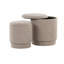 Ensemble de repose-pieds en tissu brun clair-1185921663-1185921651
