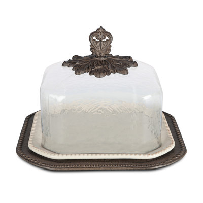 GG Collection 5 fl. oz. Aluminum and Glass Food Storage Container - Set of 1 Containers and 1 Lids