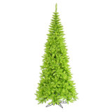 10' Pre-Lit Slim Ashley Spruce Artificial Christmas Tree - Green Lights