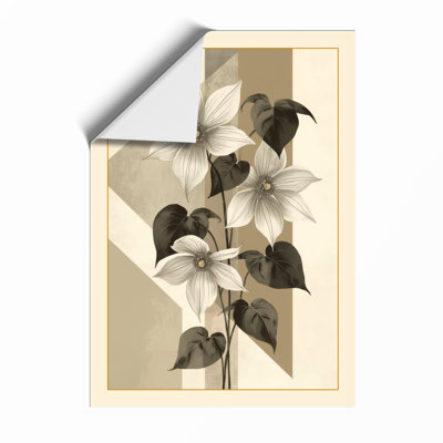 Flowering Plant Study Botanical - Framed Print