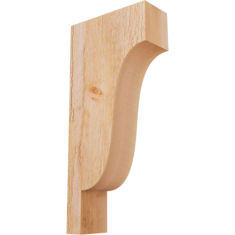 Newport Corbel, H 22 po x l 4 po x P 10 po, Cèdre rouge, Sciage brut