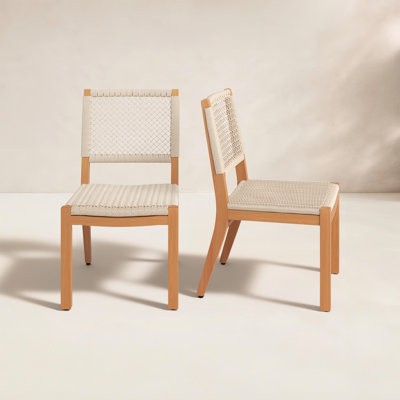 Seras Teak Patio Side Chair