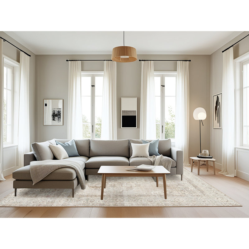 Albertville Oriental Indoor Rug, Round 6'