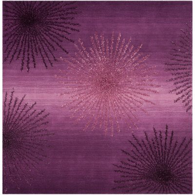 Amier Floral Hand-Tufted Wool and Viscose Area Rug