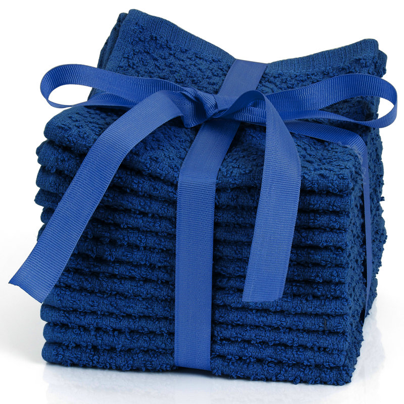 Withernsea Cotton Washcloth, Navy