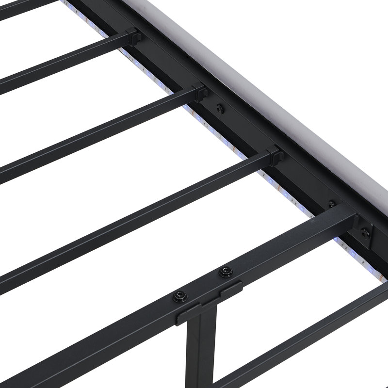 Upholstered Bed, Double (4'6), Grey