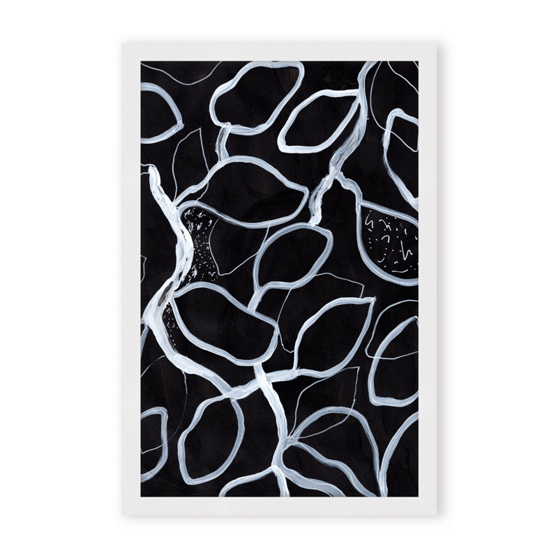 Abstract Tangled by  - Picture Frame Graphic Art on Paper, 48" H x 32" W x 1.125" D, Framed Print, Brown