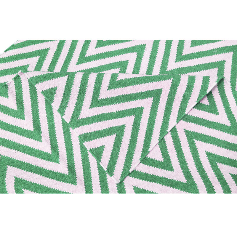 Chevron Wool Hand Woven Area Rug, Rectangle 140 x 200cm
