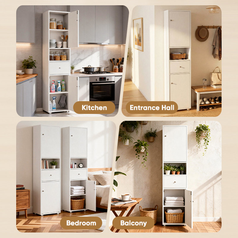 Medium Density Fiberboard (MDF) Rectangle Accent Cabinet