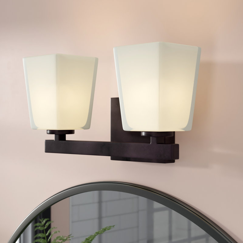 2 - Light Dimmable Vanity Light, Oil Rubbed Bronze