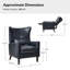 Fauteuil inclinable manuel en faux cuir Alexis-342415608