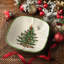 Spode Christmas Tree Sculpted Square Dish 5.5"