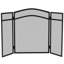 Milton 3 Panel Steel Fireplace Screen