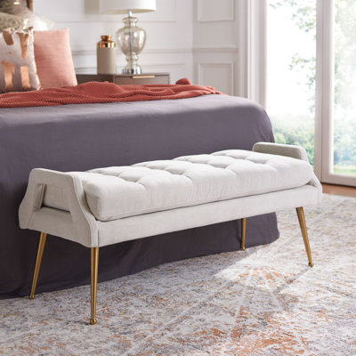 Corey-Taylor Upholstered Bench by Everly Quinn