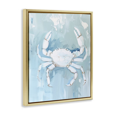  «White Coastal Crab» par Arlington Prints