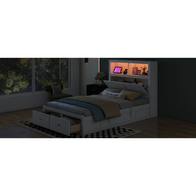 Lit plateforme avec rangement Kleine
