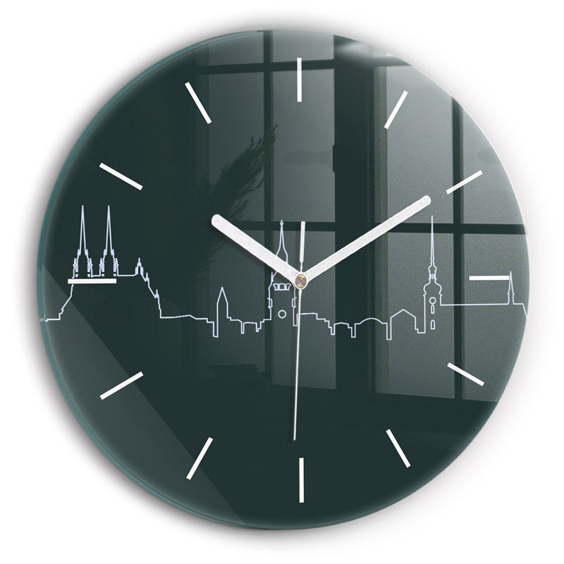 Glass Wall Clock