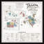 Carte de Tampa - impression encadrée sur papier-918335544
