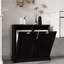 Armoire de trieur de linge inclinable à deux compartiments-286265901