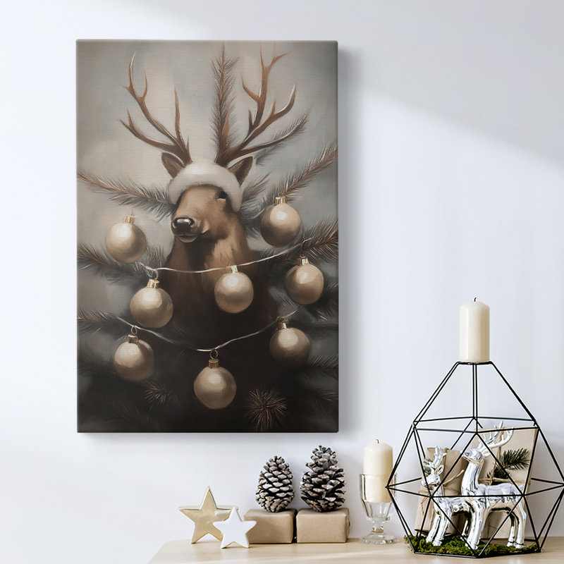 Art des Fêtes de Noël - Toile tendue avec châssis - Série 2-CXLIX, H 36 po x l 24 po