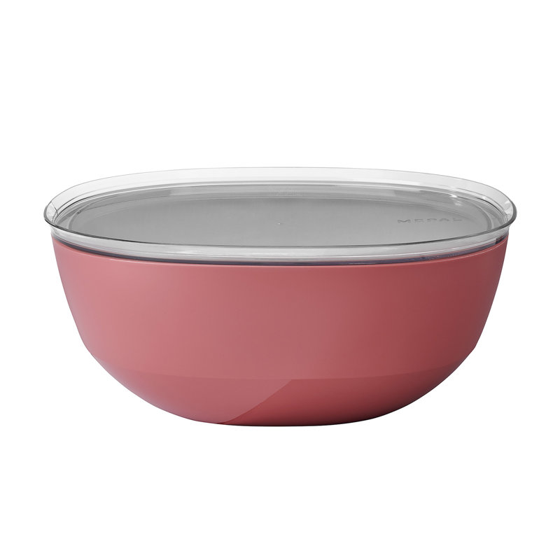 Silueta Serving Bowl with Lid 5000ml - Vivid Mauve, Black