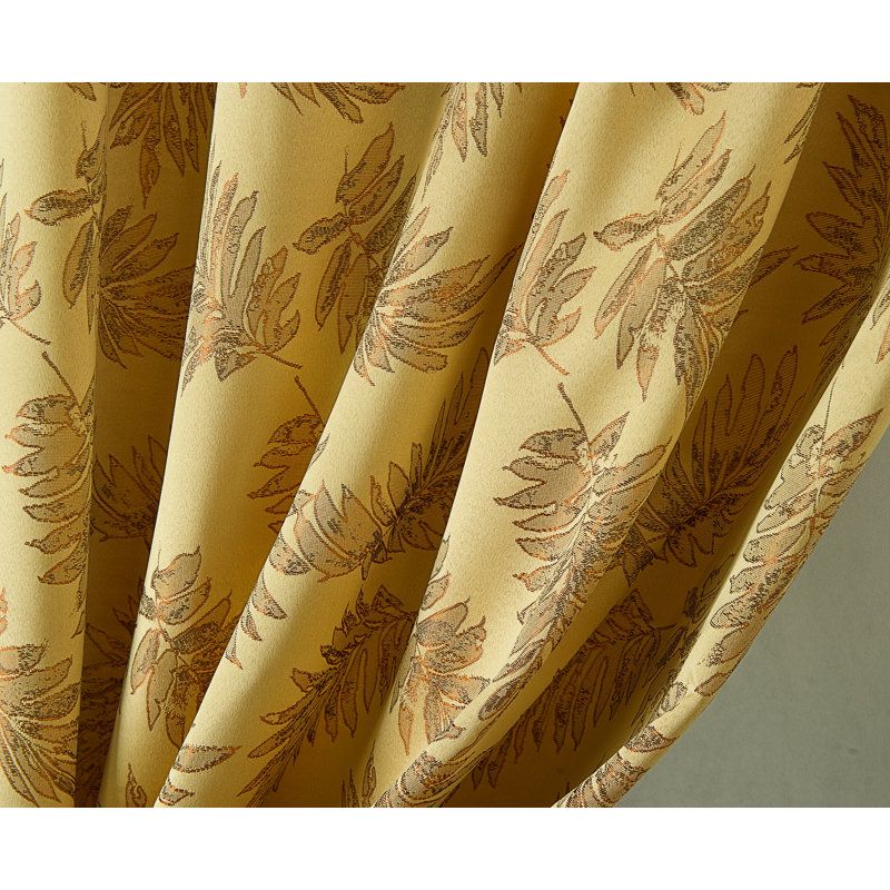 Volkman Semi Sheer Curtain Single Panel, Gold