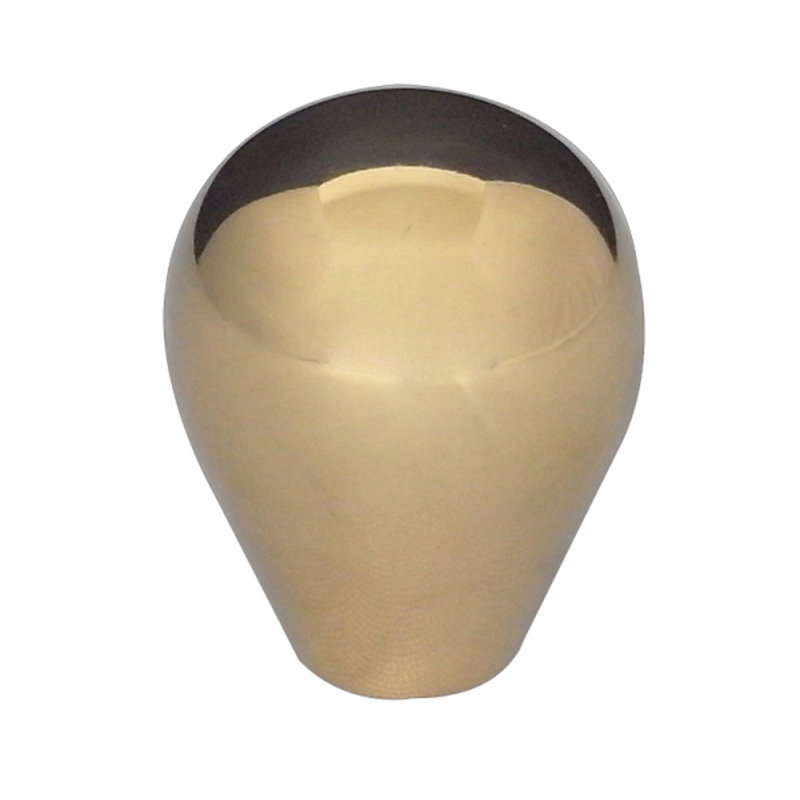 20mm Diameter Conical Knob, Polished Brass