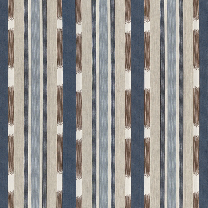 Robert Allen @Home Striped Fabric, Slate