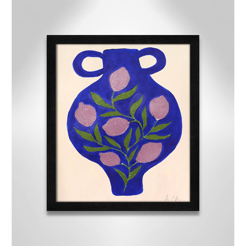 Vase n ° 03 par Camilla Bergqvist, Impression encadrée noire sans passe-partout, H 15 po x l 13 po x P 0,75 po