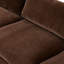 Canapé modulaire en velours de chenille brun bronze 123 po-122253173-122253164