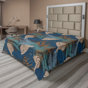Lavande foncé, gris, bleu sarcelle / floral