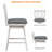 Embrey Swivel Upholstered Counter Stool with Solid Wood Frame-365370864-365370866-365370765