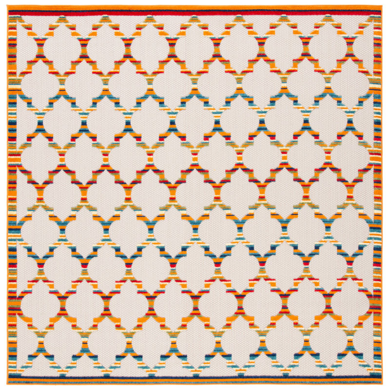 Tapis à performance géométrique Dellora, Carré 6 pi 7 po
