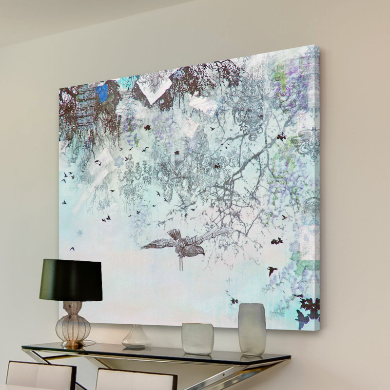 Winter by Tracy Silva Barbosa - Wrapped Canvas Painting, 46 cm H x 46 cm W