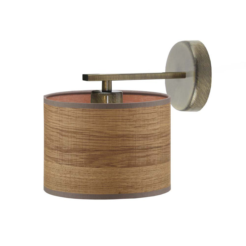 Blaikley Armed Sconce, Brown, Brown