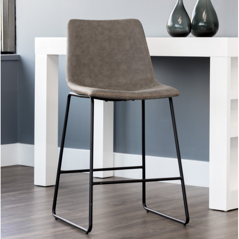 Cal Counter Stool - Antique Grey, Gray, Counter Stool (26" Seat Height)