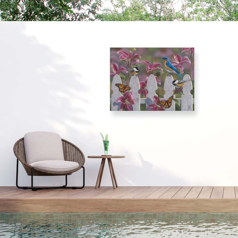 Jeff Hoff, toile de plein air Summer Gathering, H 14 po x l 19 po