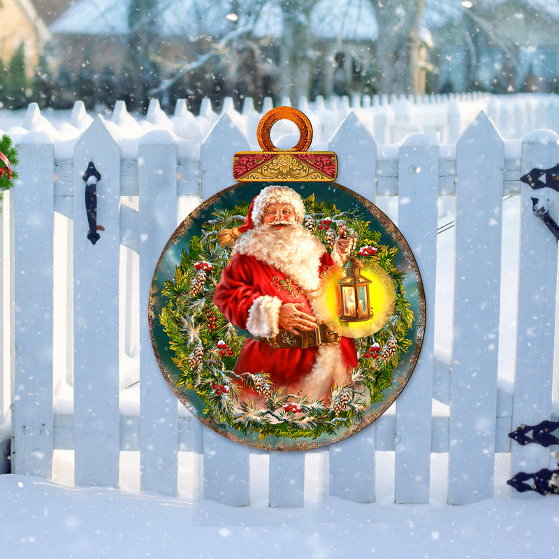 Décoration murale porte de père Noël Enchanted Ball Christmas