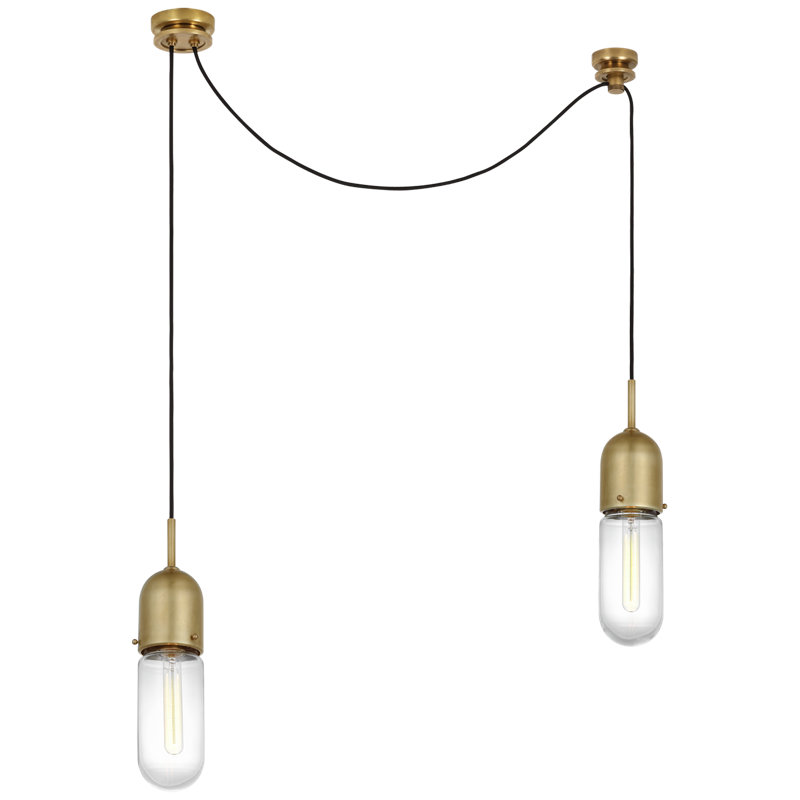 Junio 2 - Light Chandelier, Clear, Polished Nickel