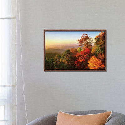 Blue Ridge Mountains From Bluff Mountain Overlook, North Carolina by Tim Fitzharris - Print on Canvas